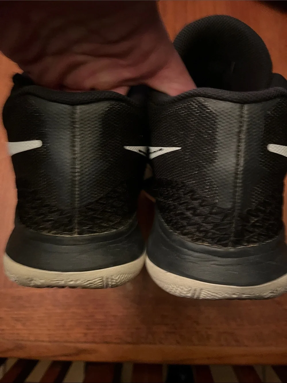 Nike Men’s Basketball Sneakers Kyrie Irving— Black & Cream Accents